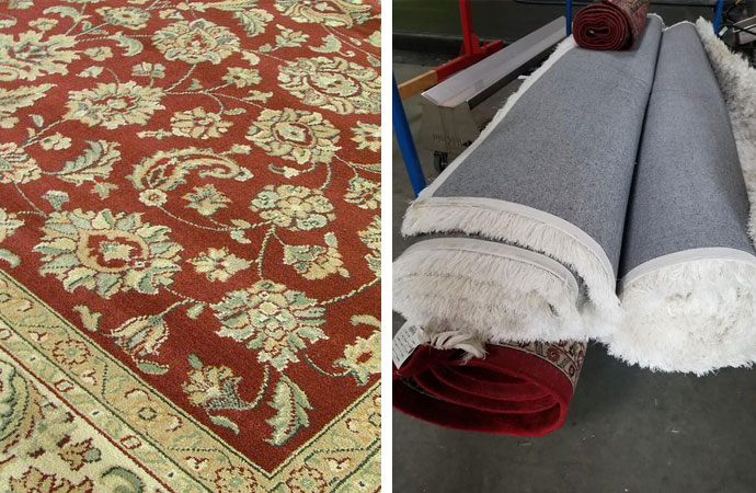 rug inspection and pickup services.